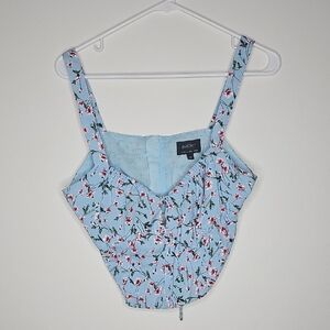 Blue Floral Women's Top by Bardot